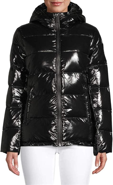 black michael kors mens jacket|Michael Kors long puffer jacket.